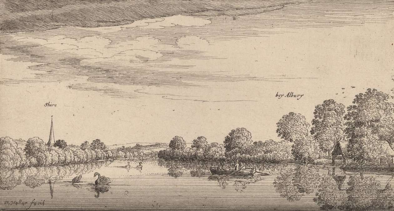 Albury, 1645. autorstwa Wenceslaus Hollar