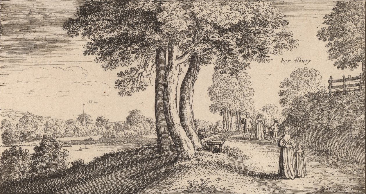 Albury, 1645. autorstwa Wenceslaus Hollar