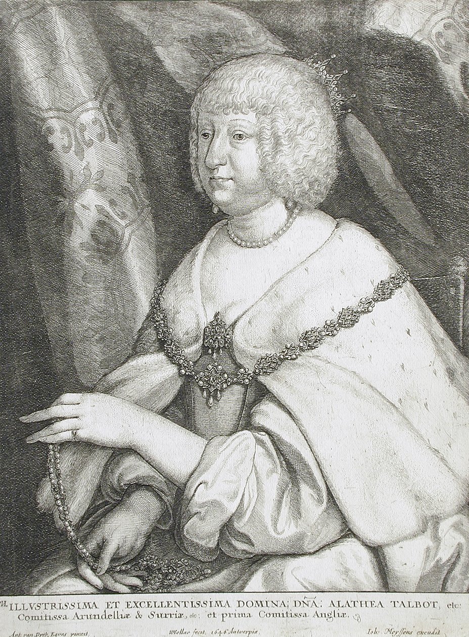 Althea Talbot, lady Arundel autorstwa Wenceslaus Hollar