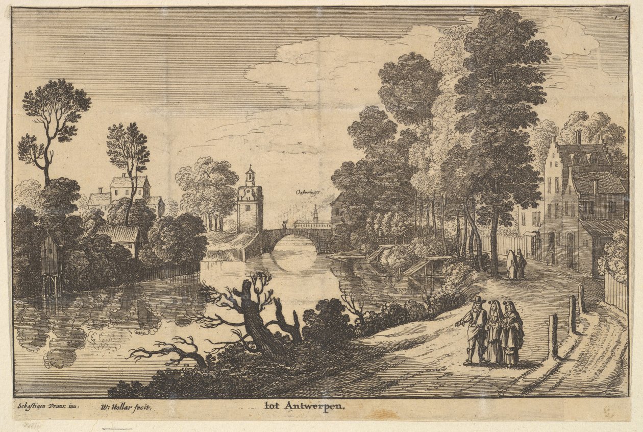Antwerpia, 1625-77. autorstwa Wenceslaus Hollar
