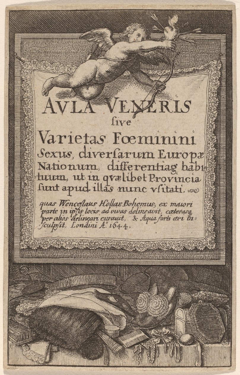 Sala Piątkowa: Strona tytułowa autorstwa Wenceslaus Hollar