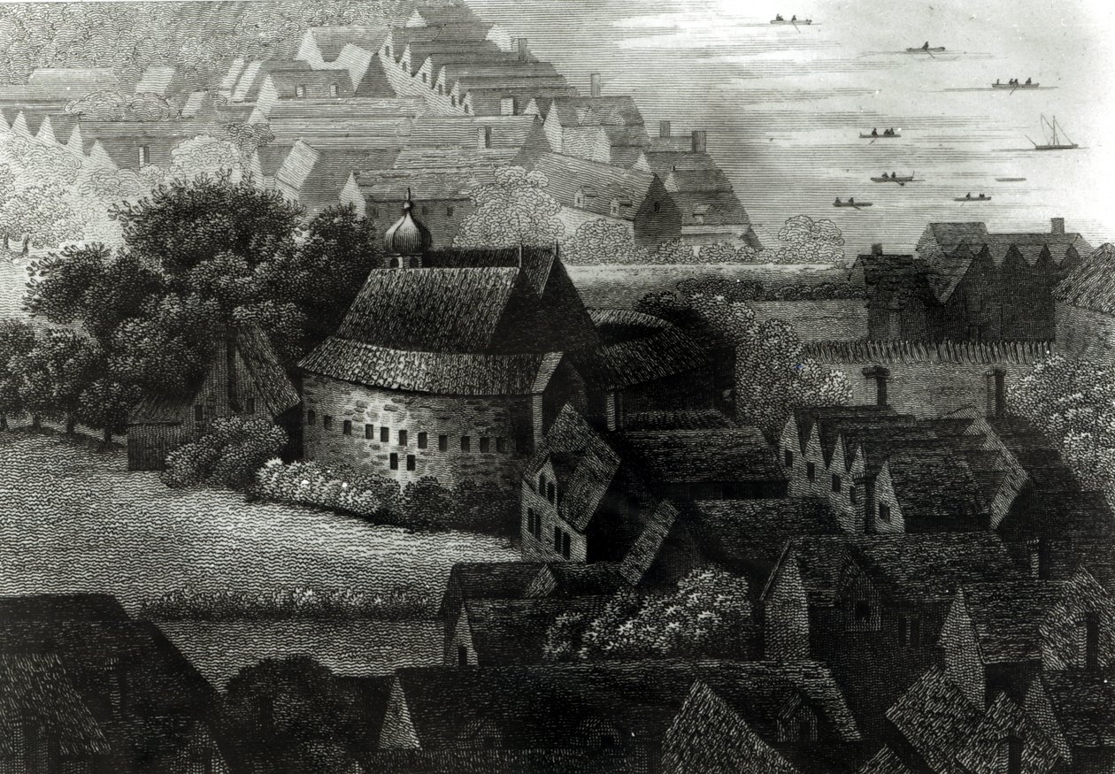 Ogród Niedźwiedzia, 1647 autorstwa Wenceslaus Hollar