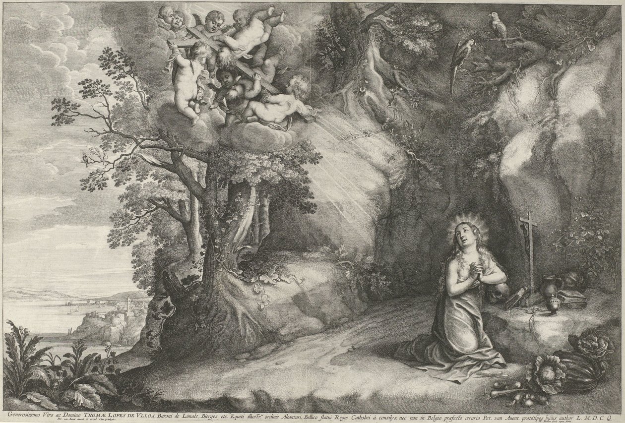 Maria Magdalena do Boetawardi autorstwa Wenceslaus Hollar