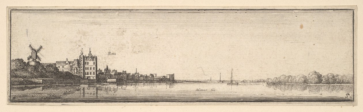 Bonn, 1642-1644. autorstwa Wenceslaus Hollar