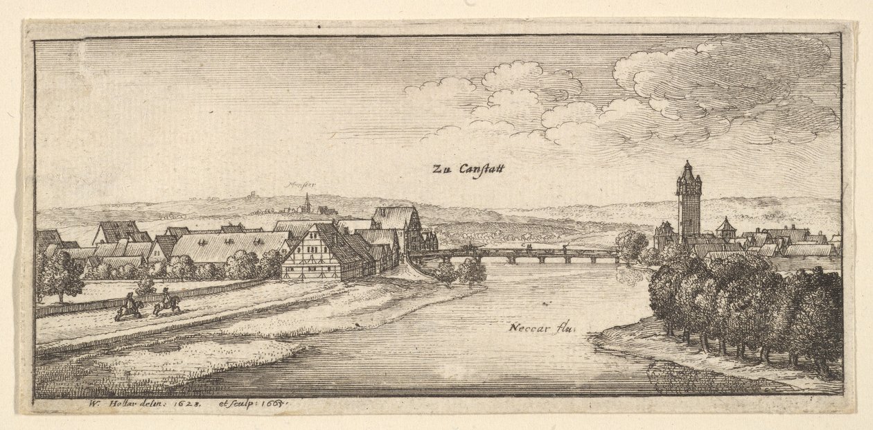 Cannstadt, 1665. autorstwa Wenceslaus Hollar