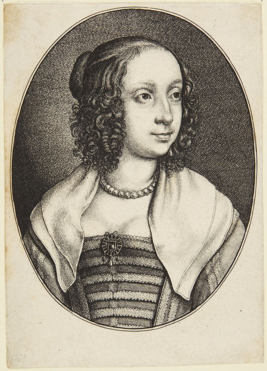 Katarzyna Howard autorstwa Wenceslaus Hollar