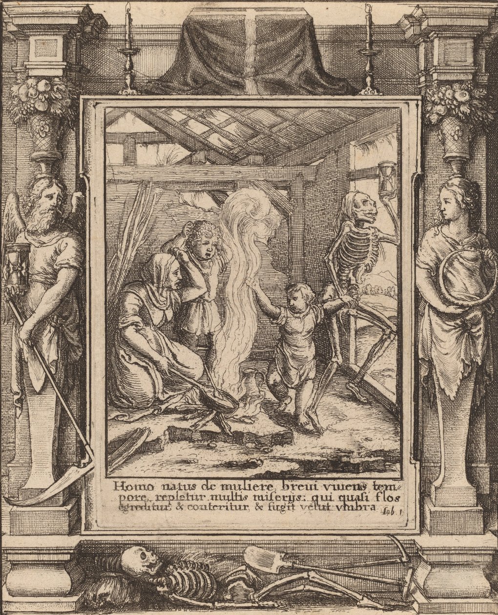 Dziecko, 1651. autorstwa Wenceslaus Hollar