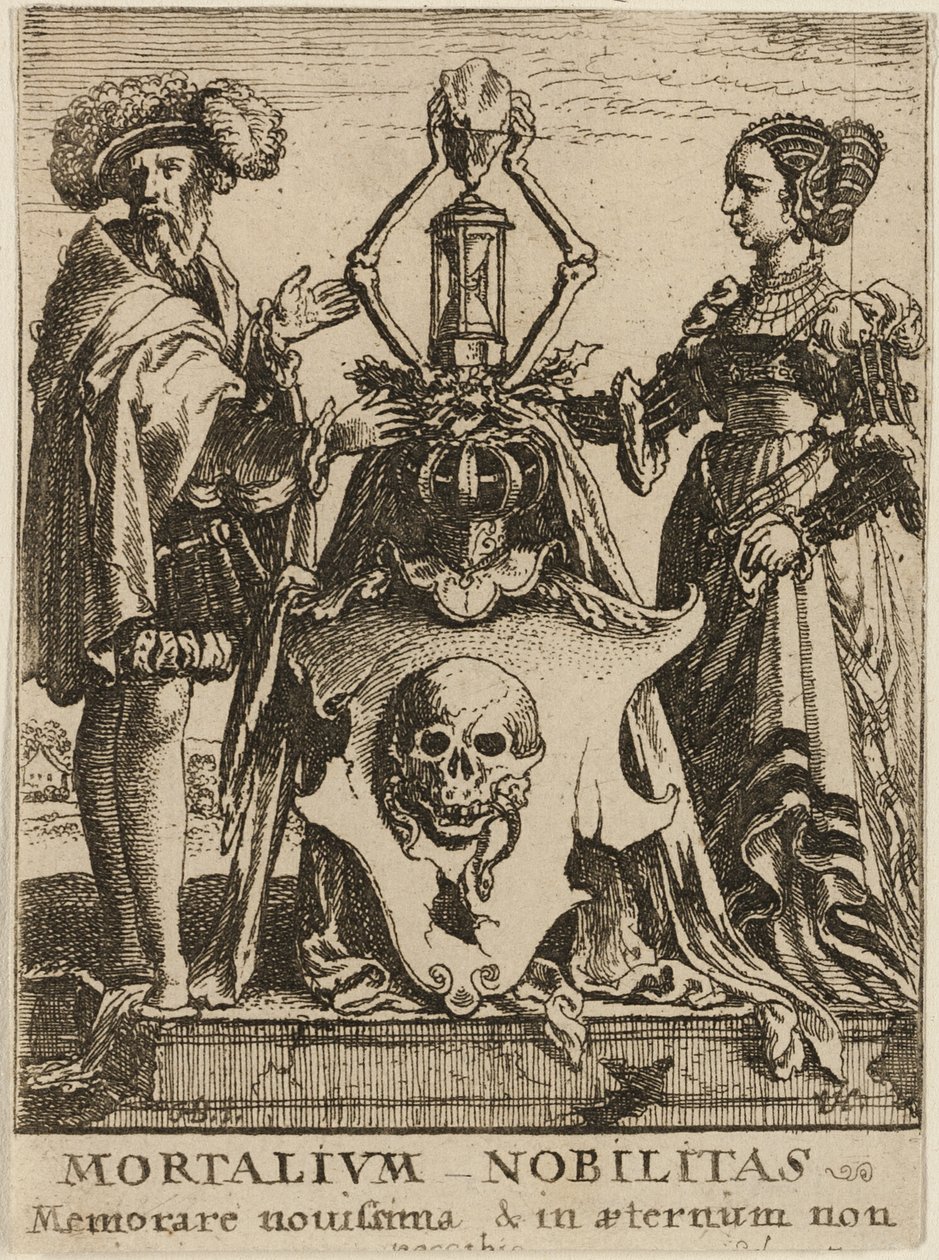 Herb śmierci autorstwa Wenceslaus Hollar