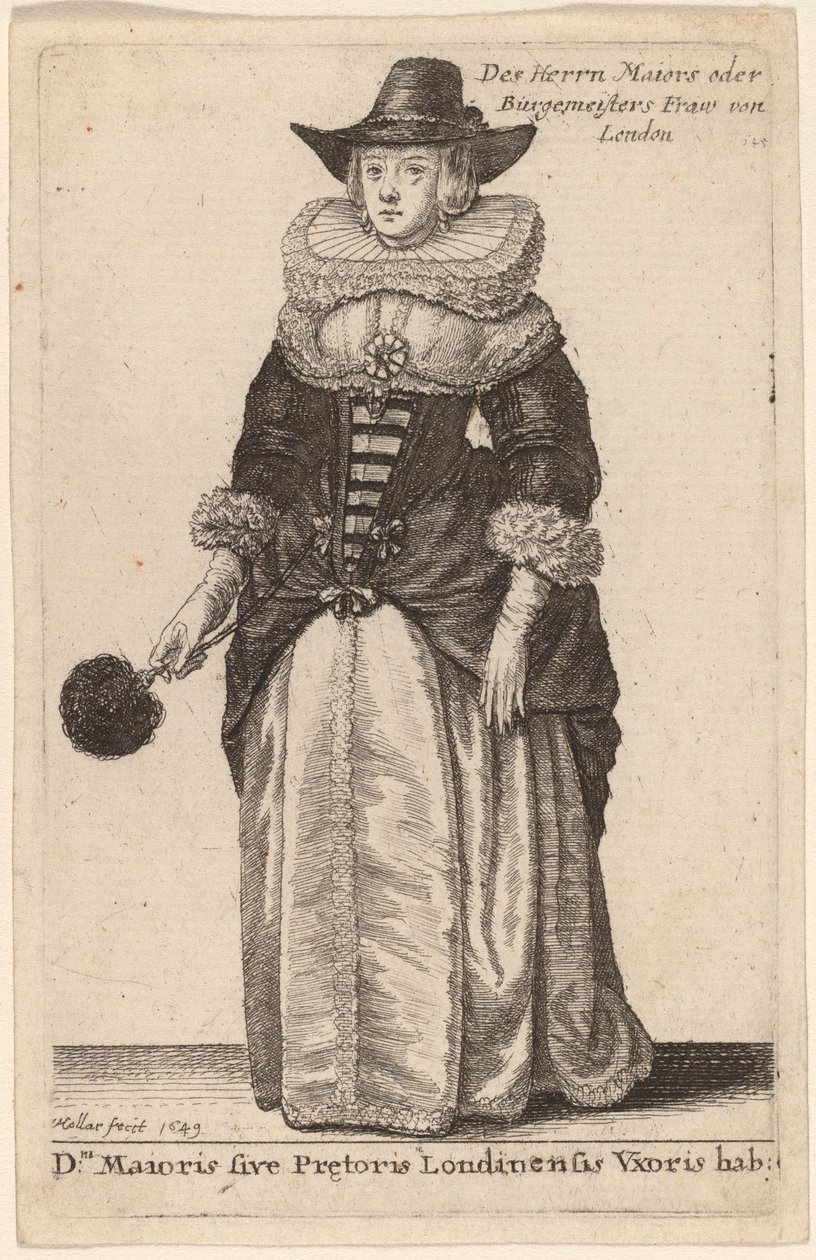 Hab Lord Mayor lub Pretor of London: autorstwa Wenceslaus Hollar
