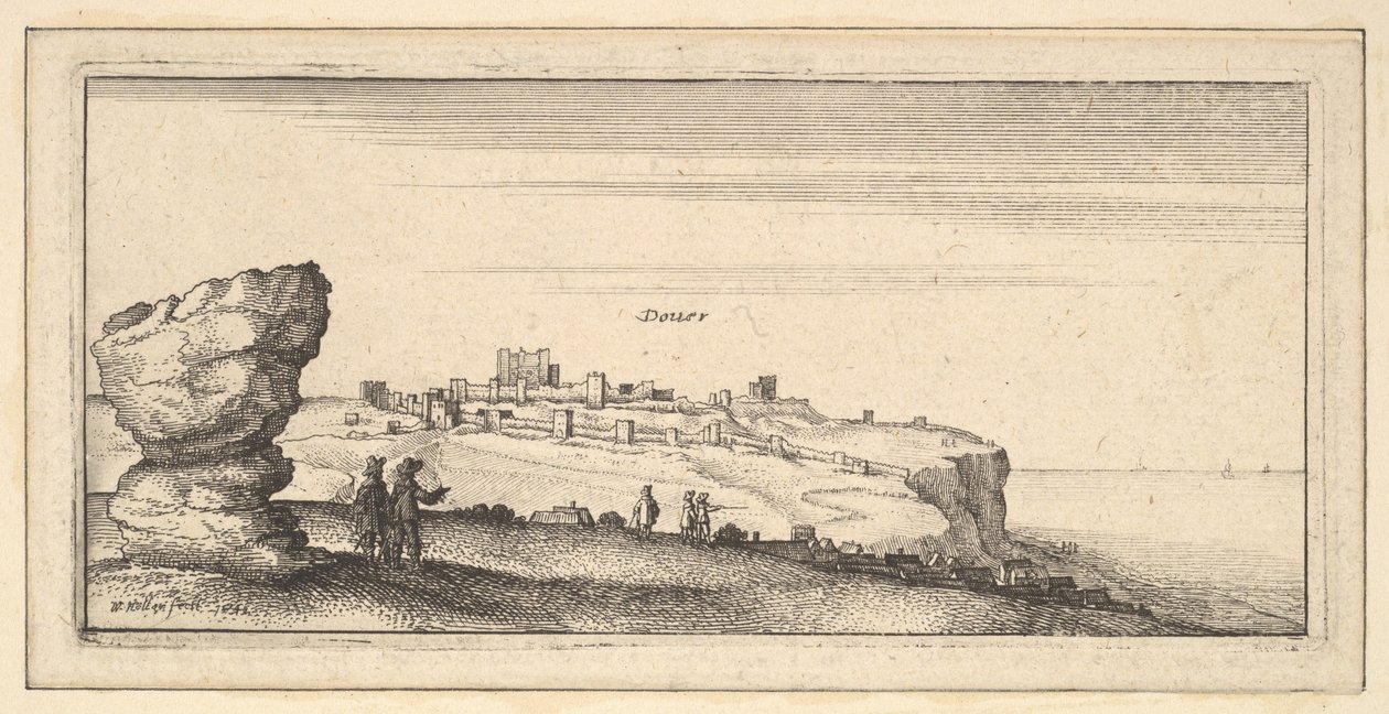 Douer Dover, 1642. autorstwa Wenceslaus Hollar