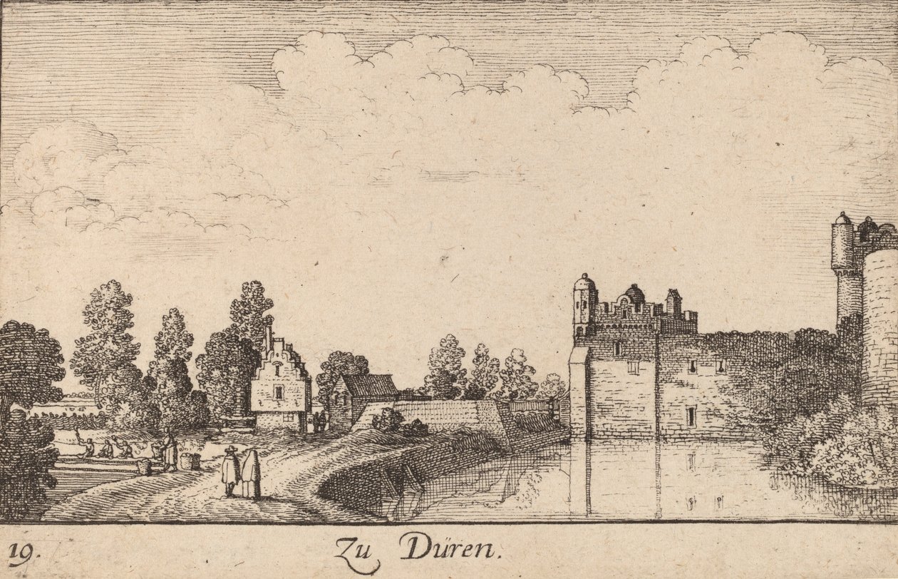 Düren, 1635. autorstwa Wenceslaus Hollar