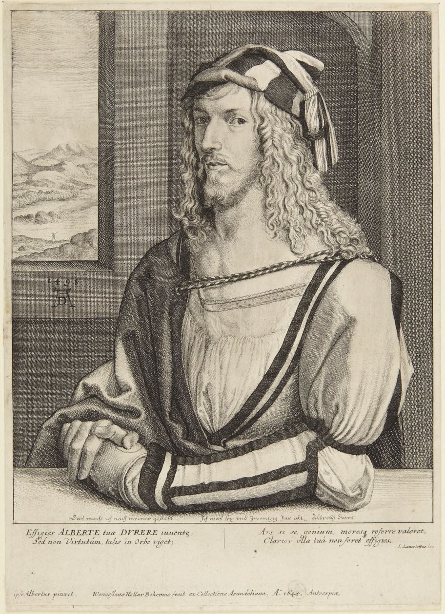 Dürer jako młody człowiek autorstwa Wenceslaus Hollar