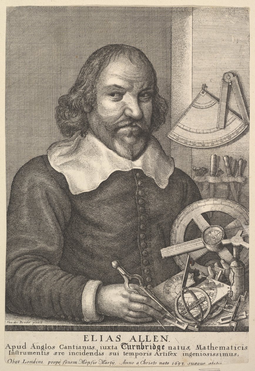 Eliasz Allen, 1666. autorstwa Wenceslaus Hollar
