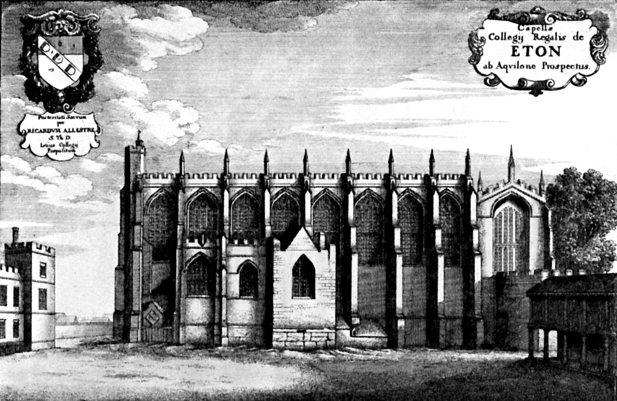 Kaplica Kolegium Eton. autorstwa Wenceslaus Hollar