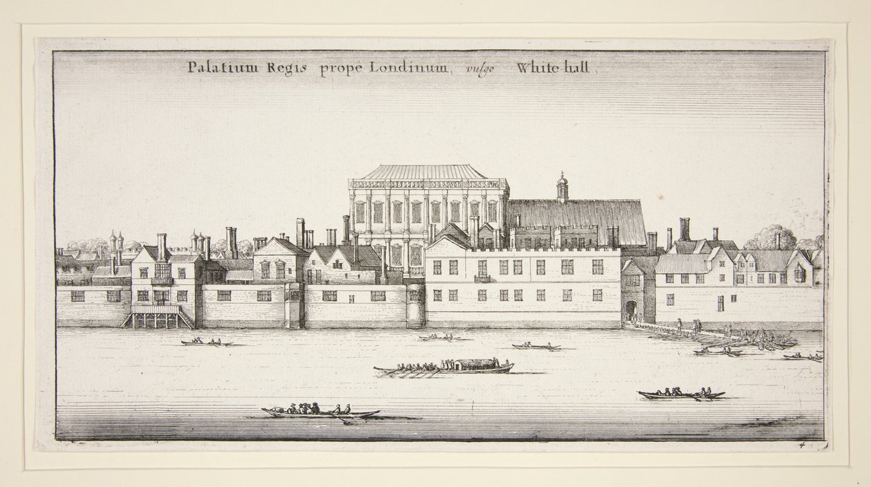 Cztery widoki Westminsteru, Lambeth i Whitehall, z serii Widoki Londynu autorstwa Wenceslaus Hollar