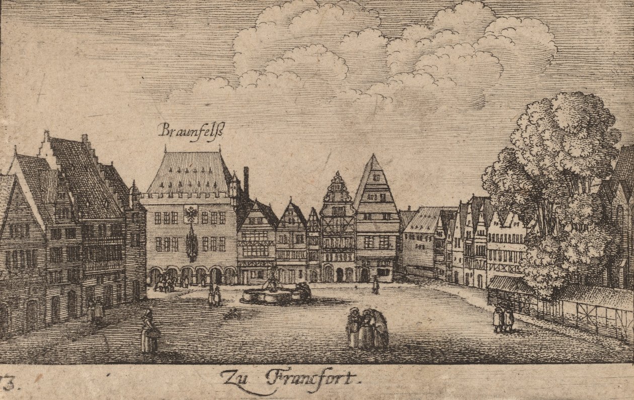 Frankfurt, 1635. autorstwa Wenceslaus Hollar