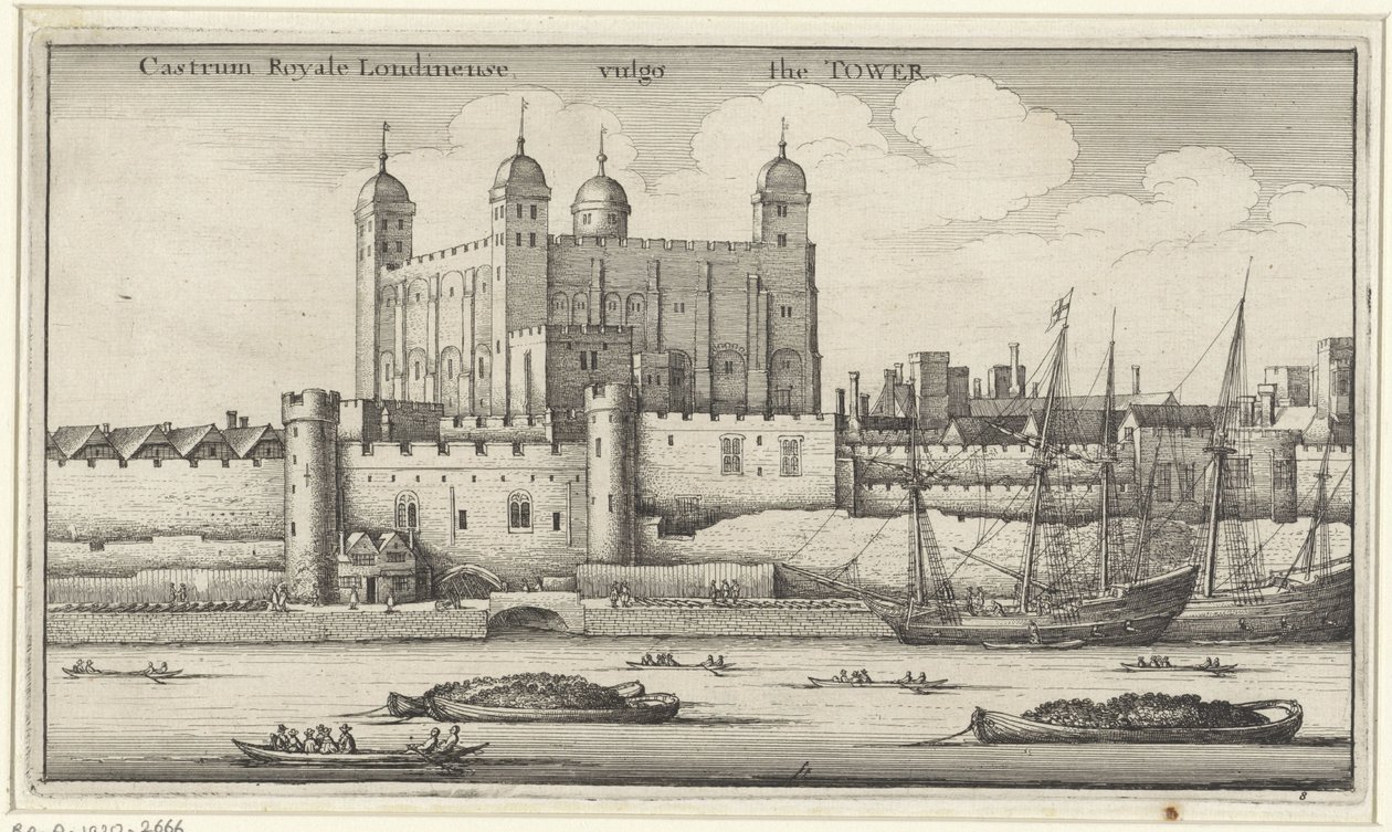 Widok na Tower of London autorstwa Wenceslaus Hollar
