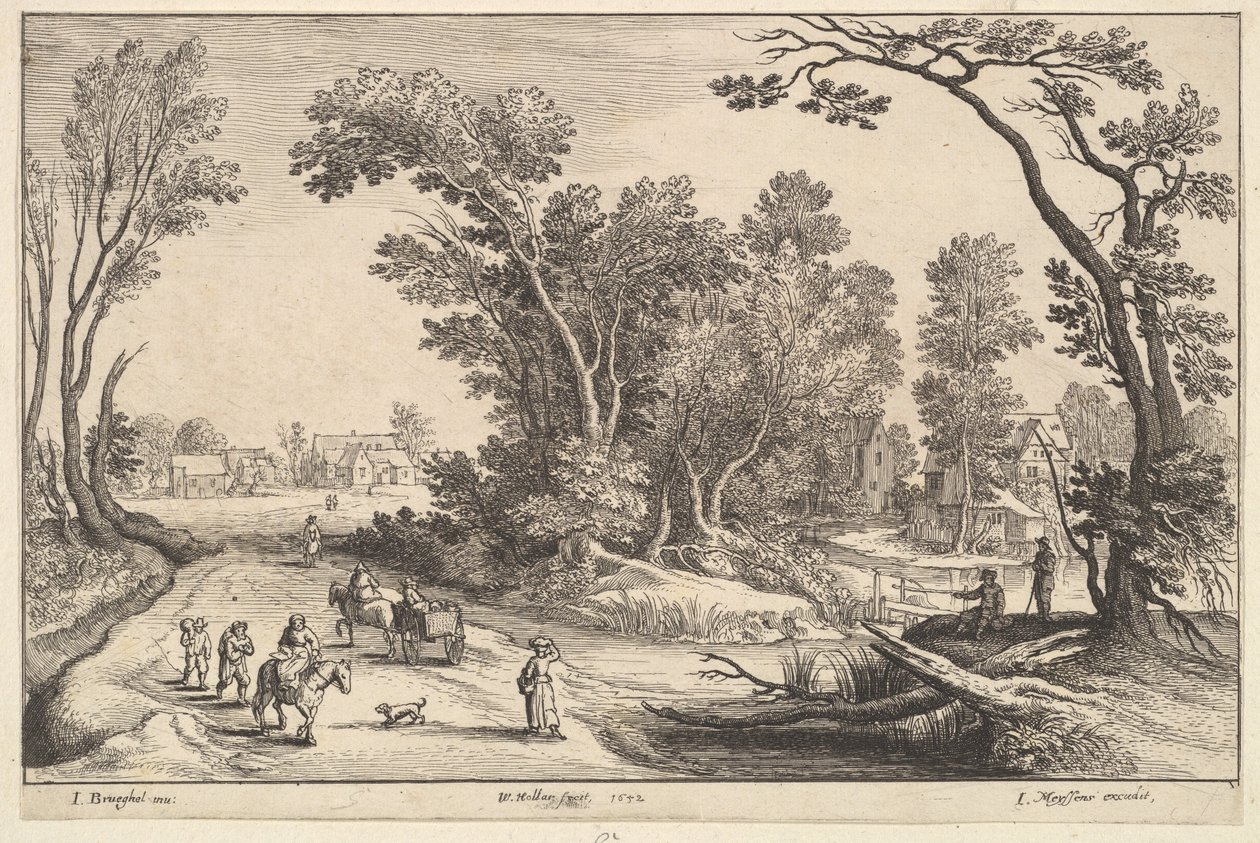 Idąc na rynek, 1652. autorstwa Wenceslaus Hollar