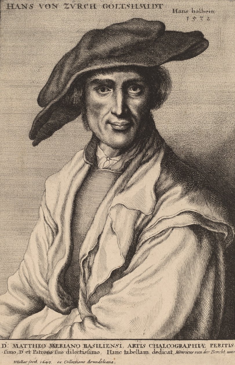 Hans von Zurch, złotnik, 1647. autorstwa Wenceslaus Hollar