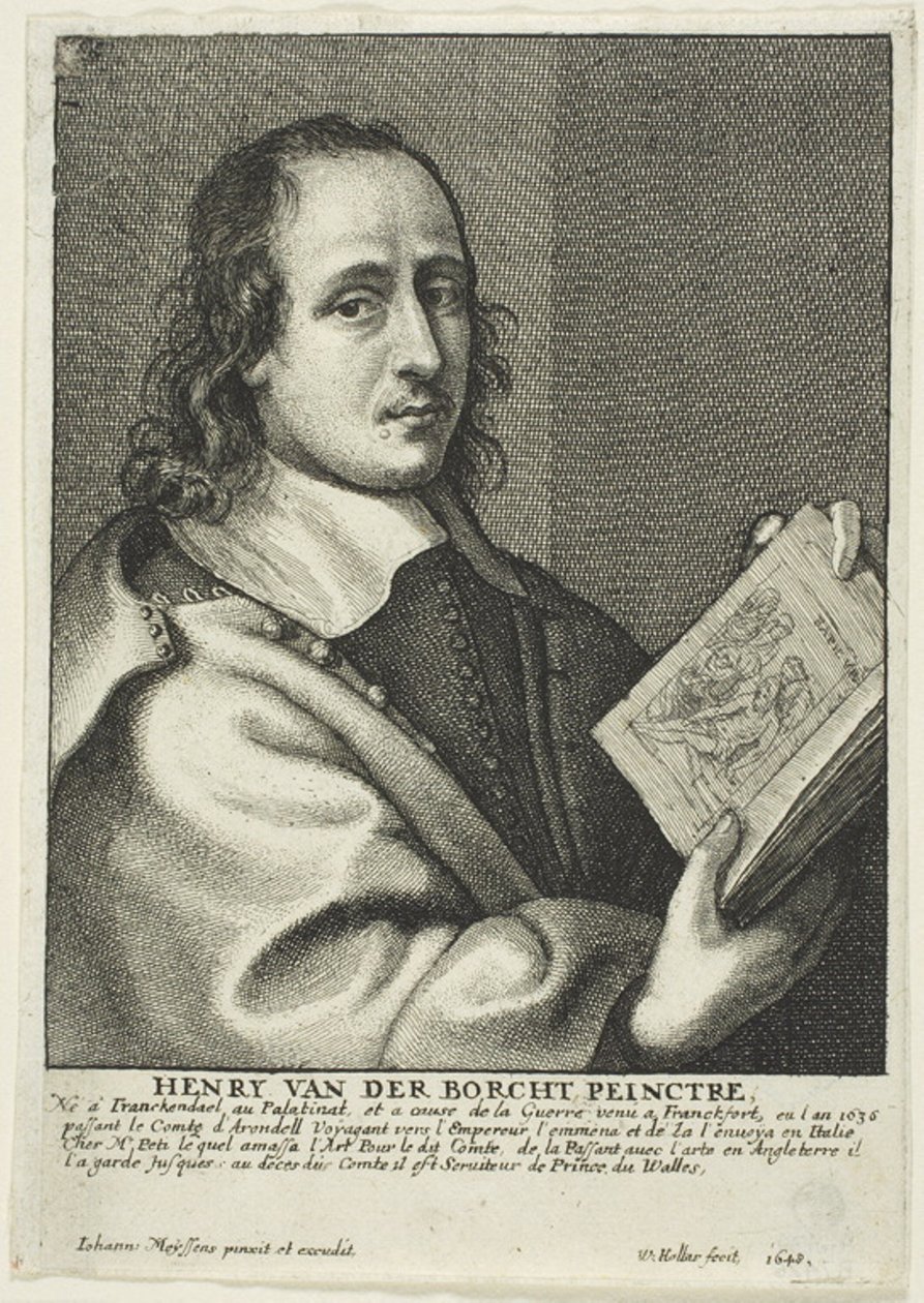 Hendrik van der Borcht Młodszy autorstwa Wenceslaus Hollar