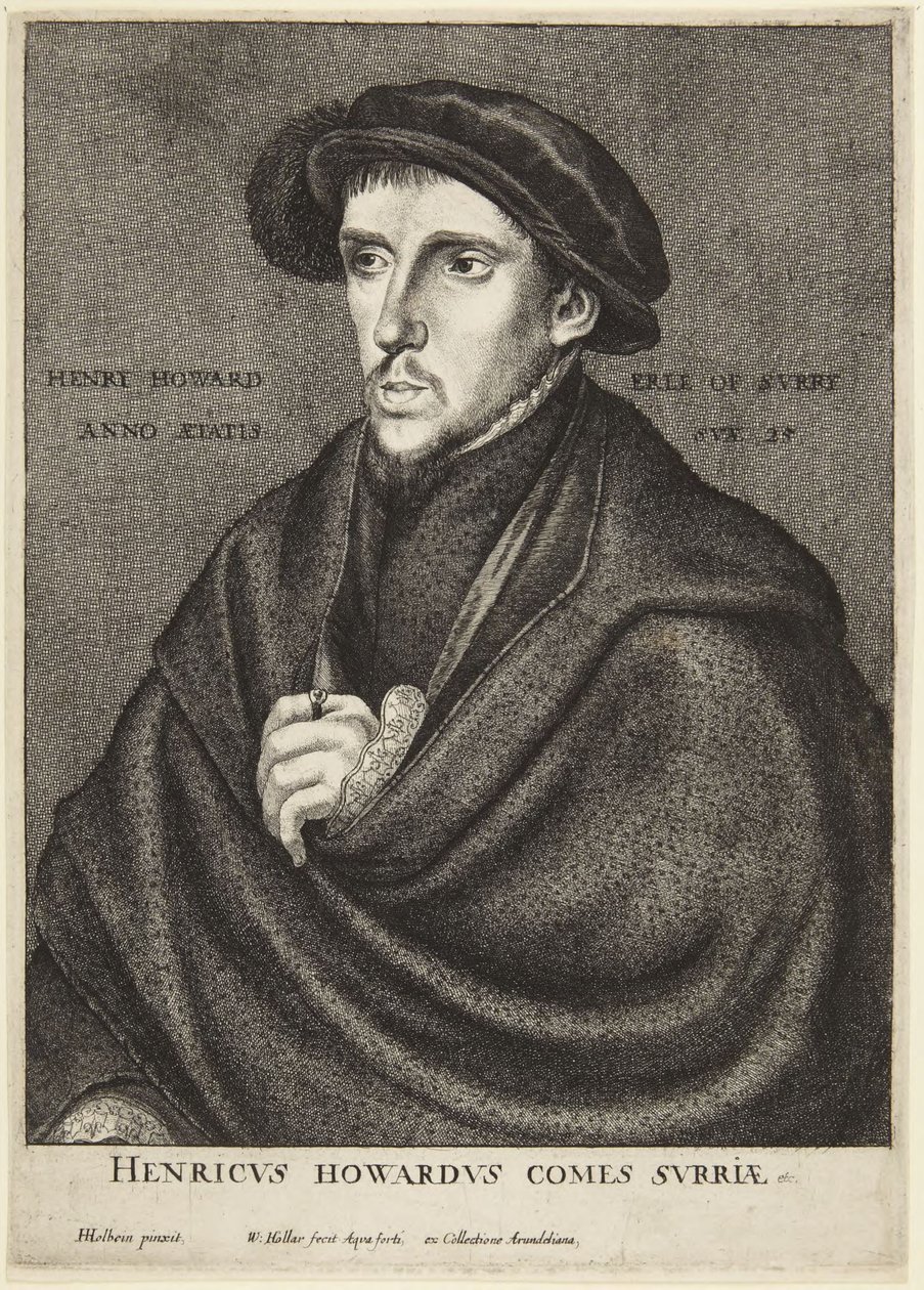 Henry Howard, hrabia Surrey autorstwa Wenceslaus Hollar