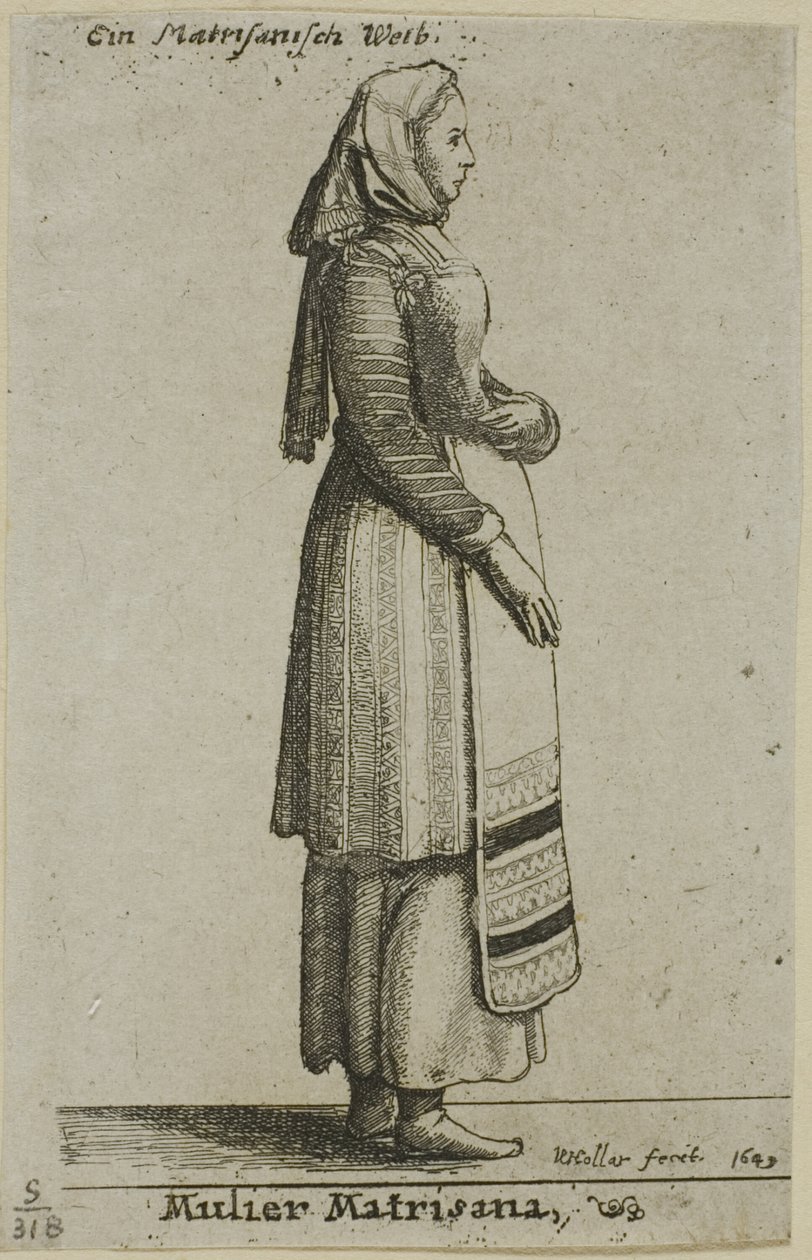 Węgierka autorstwa Wenceslaus Hollar