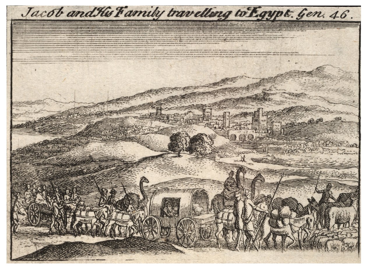 Jakub podróżujący do Egiptu. Stan 3 autorstwa Wenceslaus Hollar