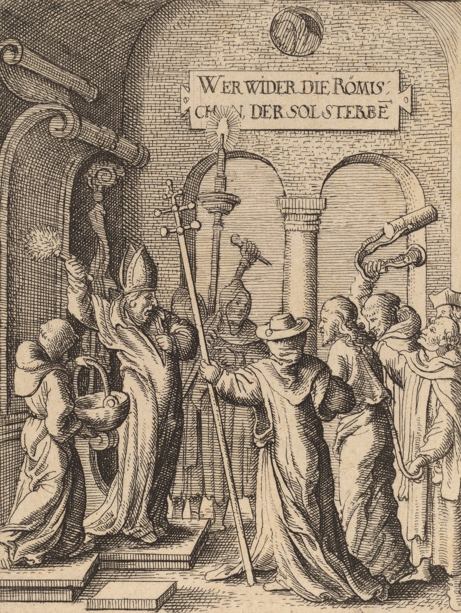 Jezus przed Kajfaszem. autorstwa Wenceslaus Hollar