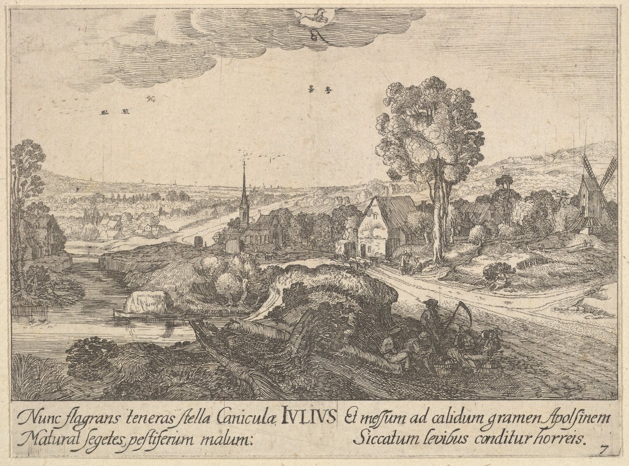 lipiec 1628-29. autorstwa Wenceslaus Hollar