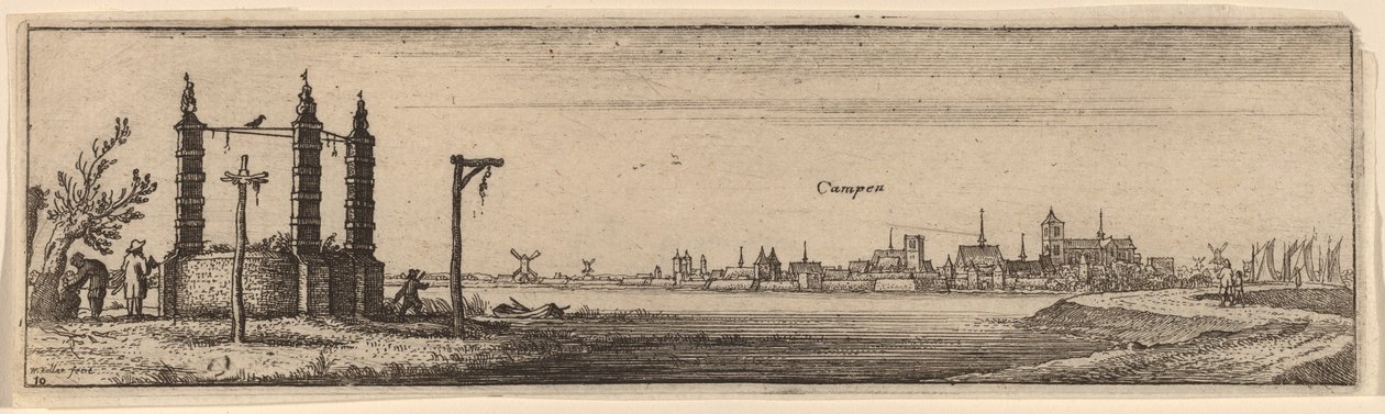 Walka autorstwa Wenceslaus Hollar