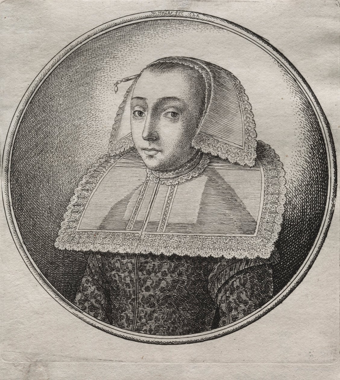 Żona kupca z Hanan, 1649. autorstwa Wenceslaus Hollar