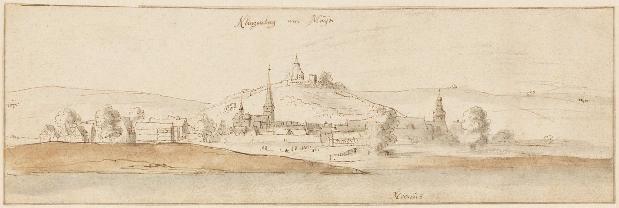 Klingenberg nad Menem autorstwa Wenceslaus Hollar
