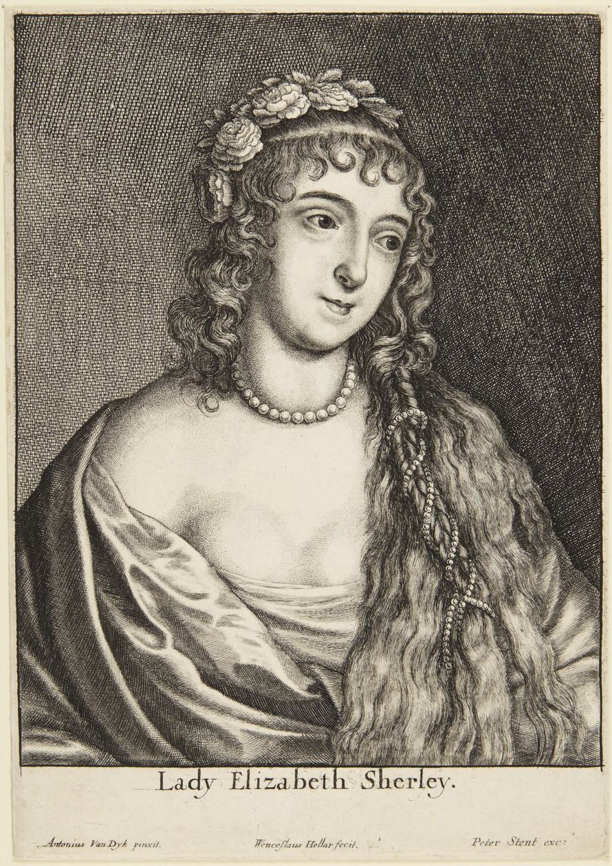 Lady Elizabeth Sherley autorstwa Wenceslaus Hollar