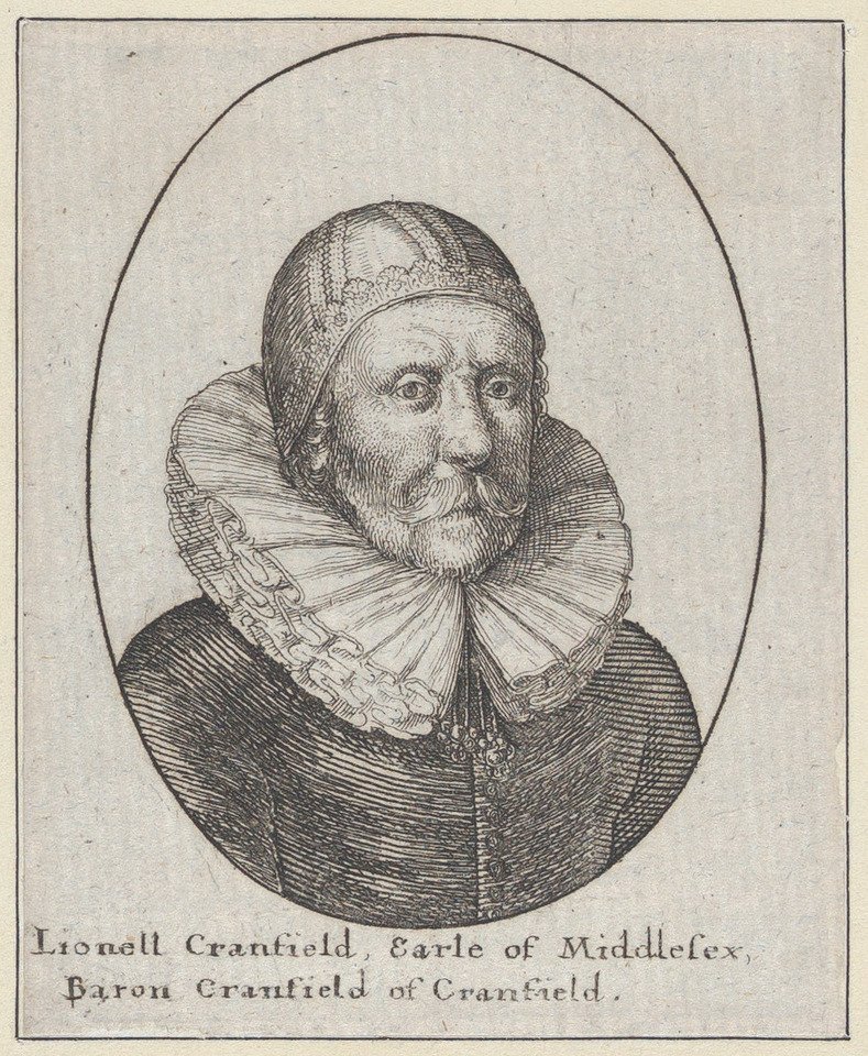 Lionell Cranfield, hrabia Middlesex, baron Cranfield z Cranfield, 1644., 1644. autorstwa Wenceslaus Hollar
