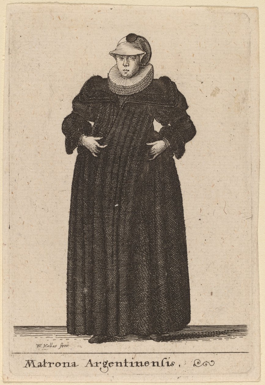 Argentyńska matrona autorstwa Wenceslaus Hollar