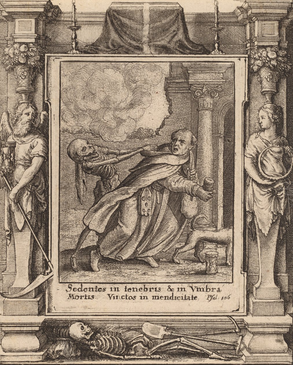 Mnich, 1651. autorstwa Wenceslaus Hollar