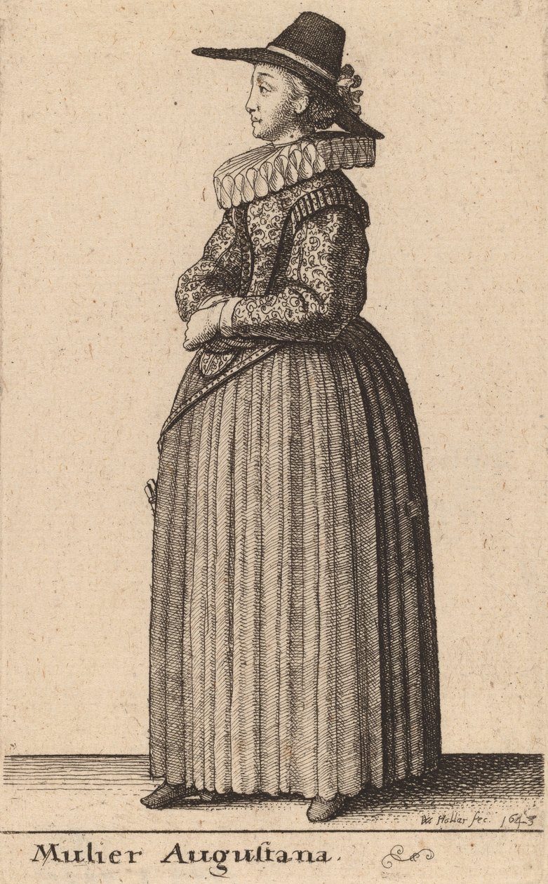 Augustanka, 1643. autorstwa Wenceslaus Hollar
