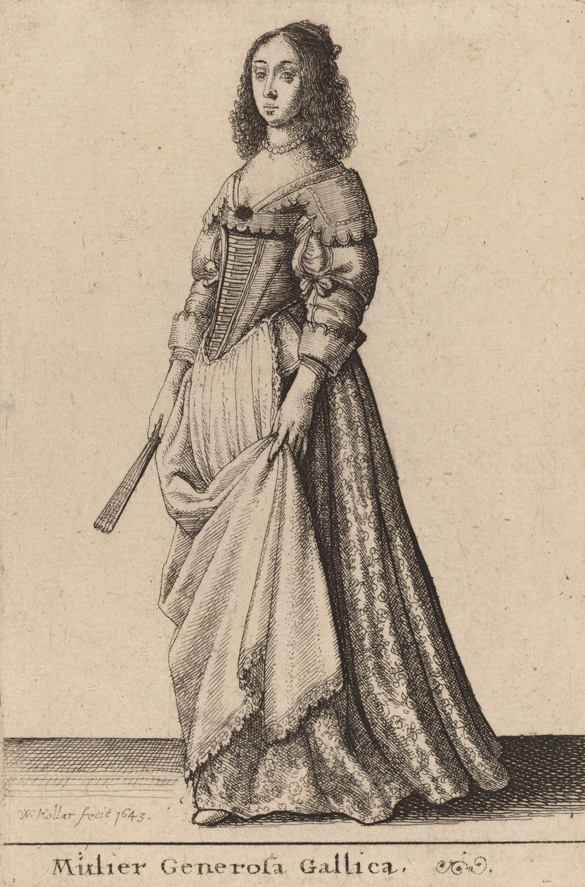 Hojna Francuzka, 1643. autorstwa Wenceslaus Hollar