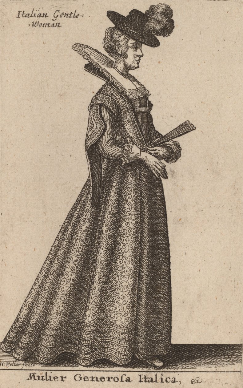 Hojna Włoszka autorstwa Wenceslaus Hollar