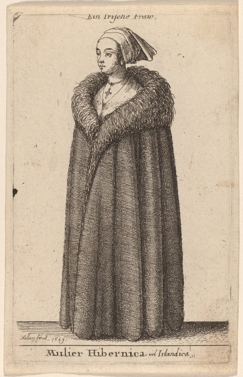 Irlandka autorstwa Wenceslaus Hollar