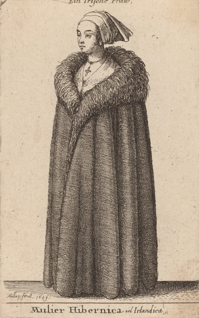 Irlandka, 1649. autorstwa Wenceslaus Hollar