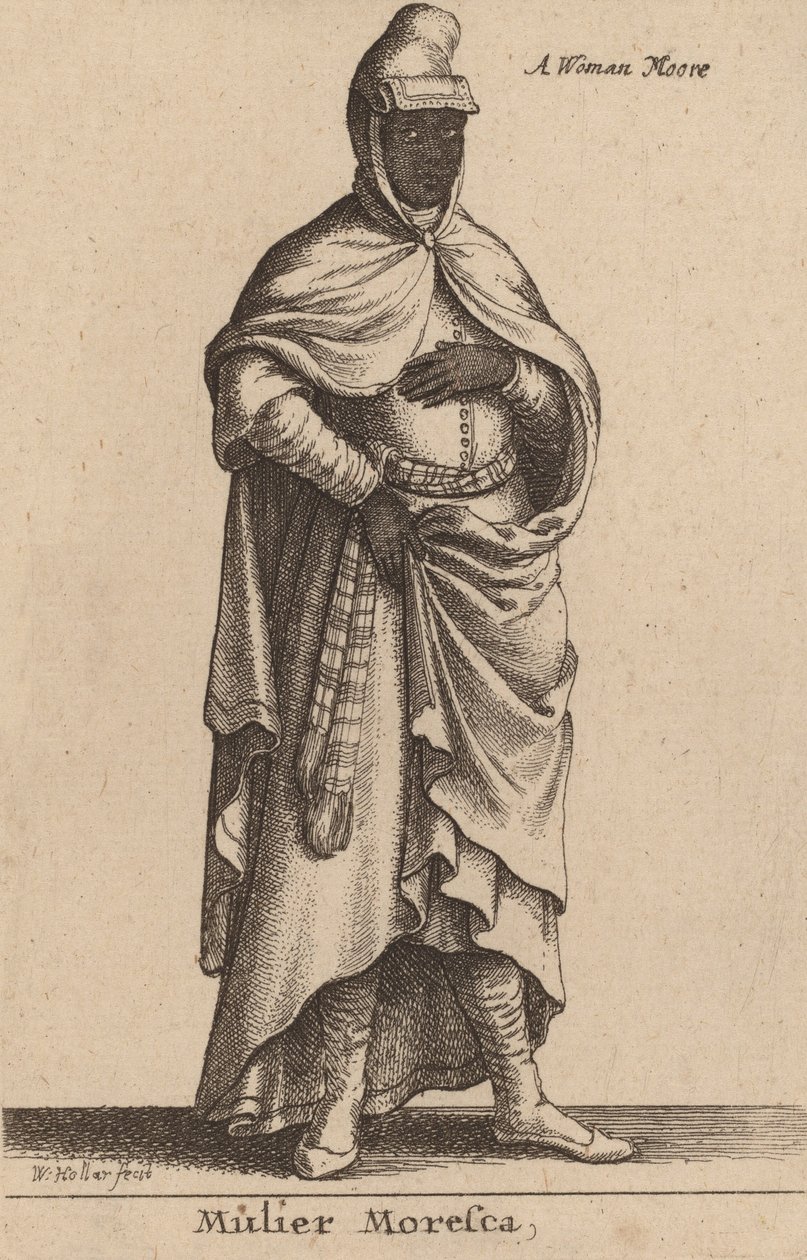 Mulier Moresca. autorstwa Wenceslaus Hollar