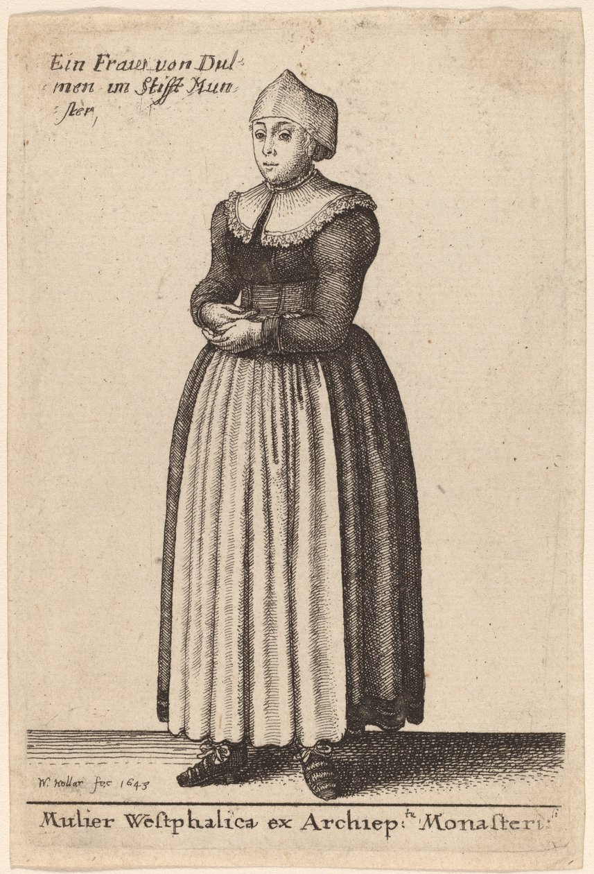 Westfalka z klasztoru Archiep autorstwa Wenceslaus Hollar