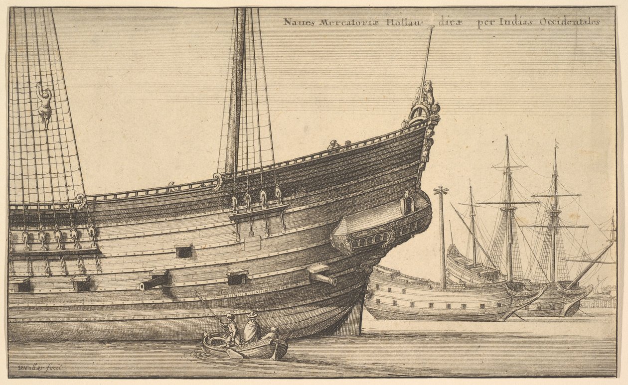 Holenderskie Indie Zachodnie Holenderskie Indie Zachodnie, 1625-77 autorstwa Wenceslaus Hollar