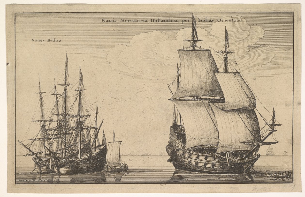 Holenderski Indianin Wschodni, 1647 autorstwa Wenceslaus Hollar