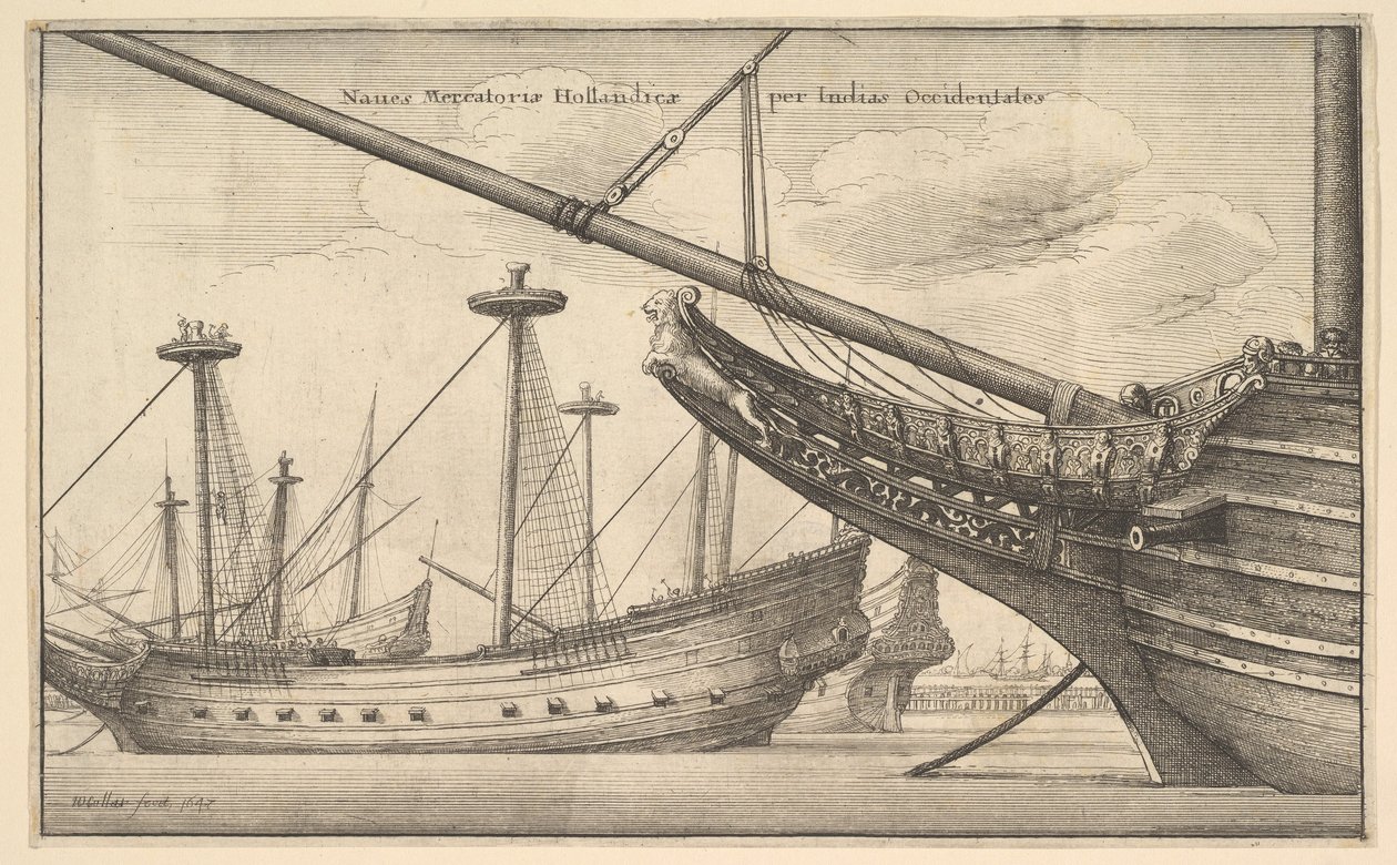 Holenderski Hindus Zachodni, 1647 autorstwa Wenceslaus Hollar