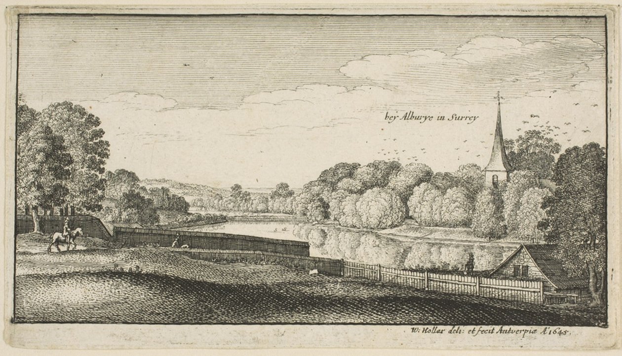W pobliżu Albury autorstwa Wenceslaus Hollar