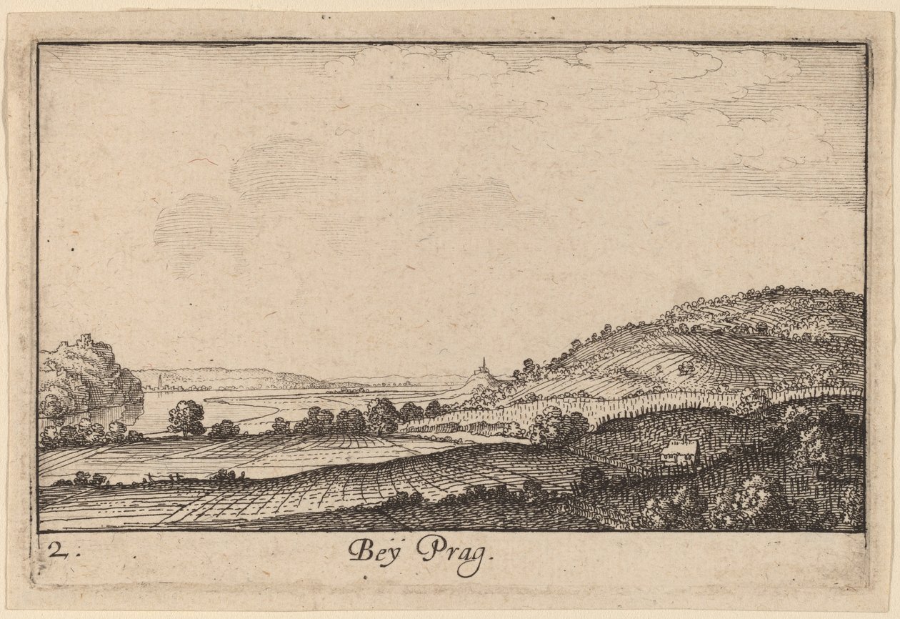 Blisko Pragi autorstwa Wenceslaus Hollar