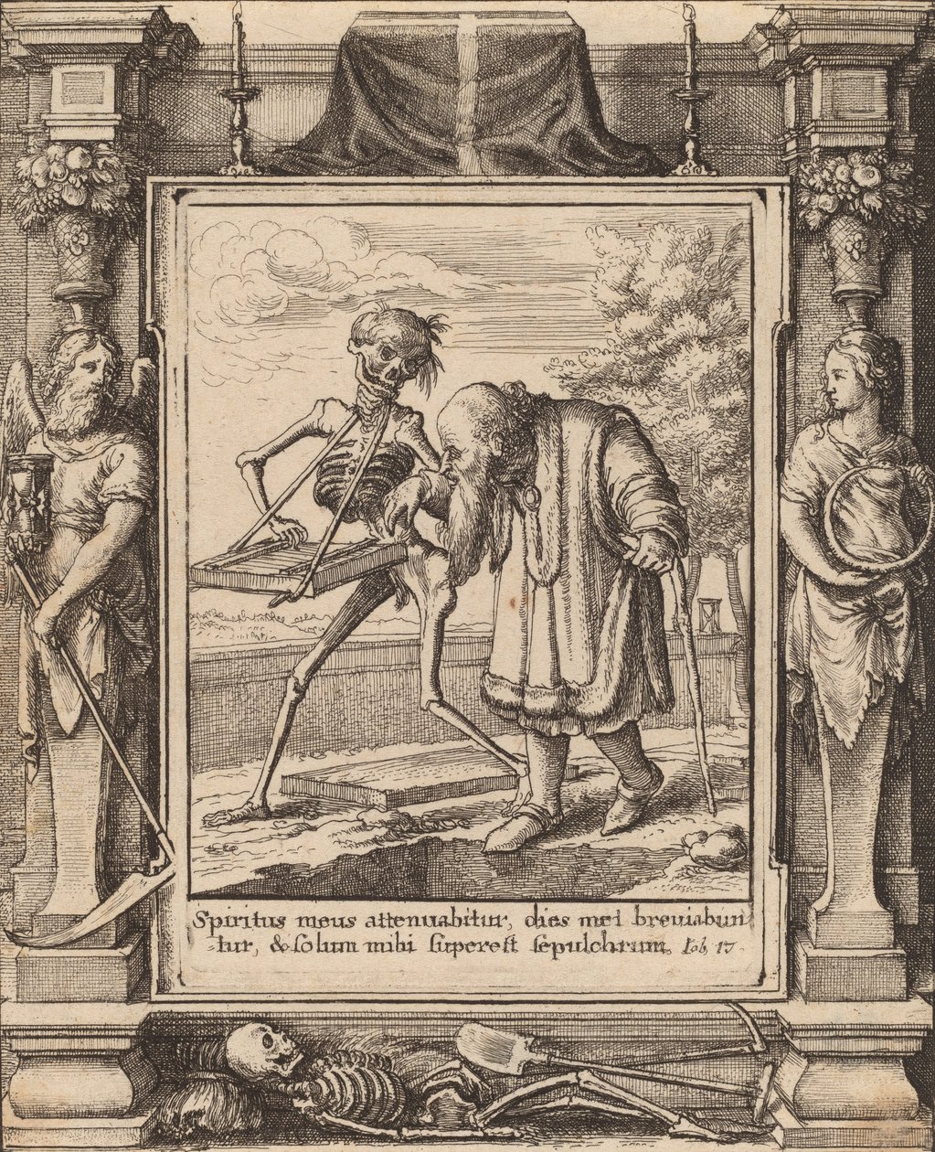 Stary człowiek, 1651. autorstwa Wenceslaus Hollar