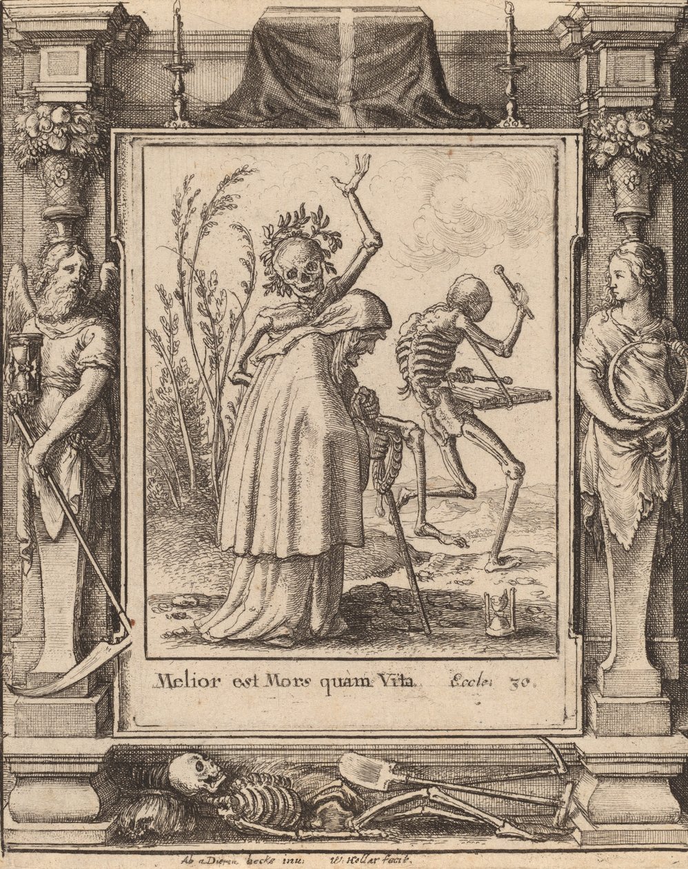 Stara kobieta, 1651. autorstwa Wenceslaus Hollar